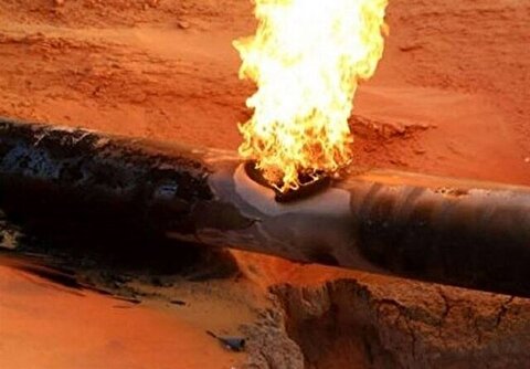 دومین حادثه گازی امروز؛ انفجار در خطوط انتقال گاز در اطراف منطقه خرم‌بید