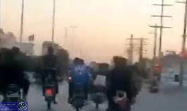 رژه وحشتناک دسته موتورسواران افغانی در کرمان