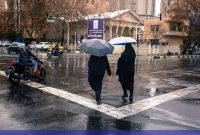 آغاز بارش باران در نقاط مختلف تهران و کرج