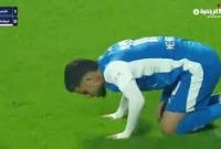 رفتار مهدی قایدی پس از گلزنی دوباره برای النصر